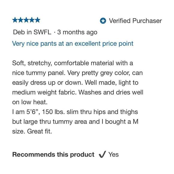 NEW! Anne Klein Ladies Tummy Control Ponte Mid-Weight Pant - Picture 10 of 16